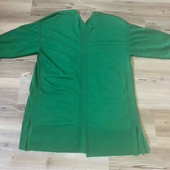 Talbots Open Cardigan Sweater Green Womens S Pockets Cotton blend - Picture 8 of 10
